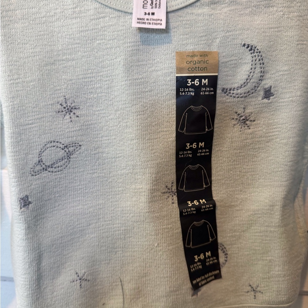 Gerber Mint Green Long-Sleeve Tee with Space Motif - Picture 8 of 8